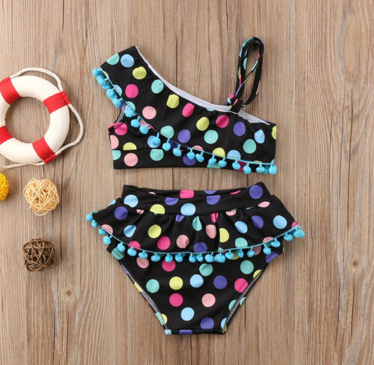 Two Piece Polka Dot Swim Suit